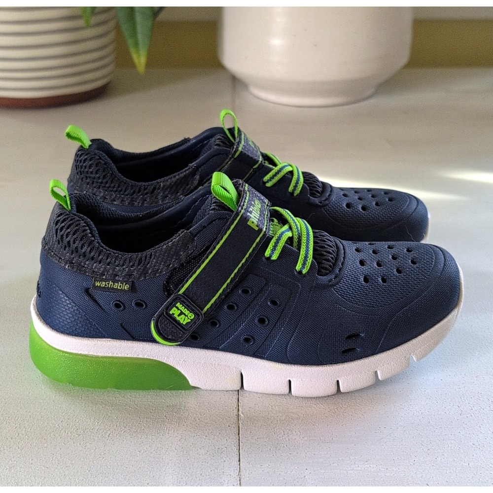 Stride Rite Boys Sneakers Made2Play M2P Phibian Light Up Washable Blue US 13